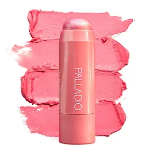 Palladio I'm Blushing 2-in-1 Cheek and Lip Tint, Buildable Lightweight Cream Blush, Sheer Multi Stick Hydrating formula, All day wear, Easy Application, Shimmery, Blends Perfectly onto Skin