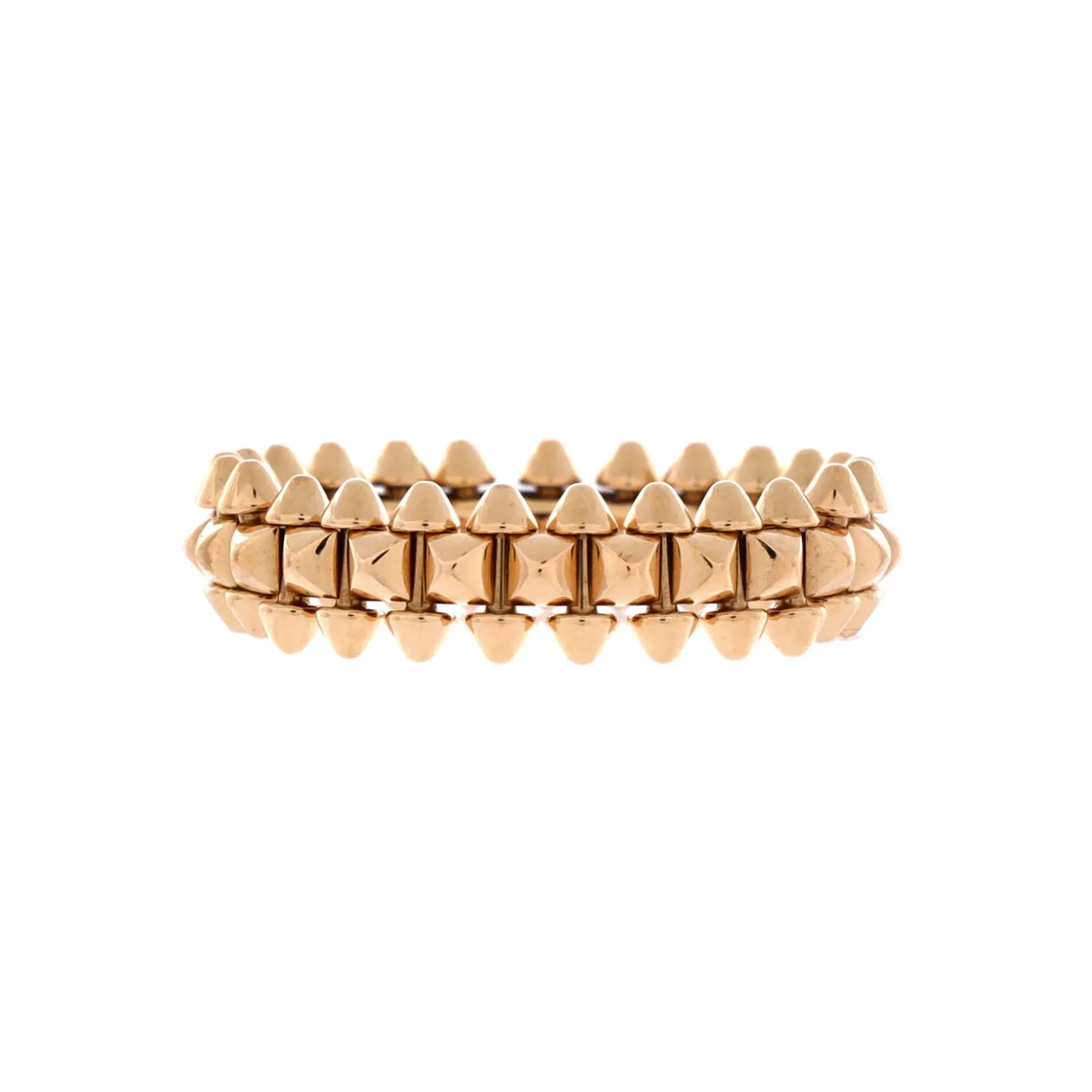 Pre-owned Cartier Clash de Cartier Ring 18K Rose Gold Small by Rebag