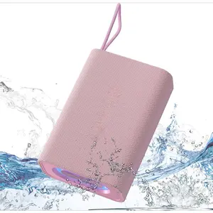 P-ADE07    Speaker, Portable Wireless Bluetooth Speakers, Waterproof Loud Stereo Sound with RGB Lights TWS Paire Long Playtime for Home/Party/Outdoor, Electronic Gadgets(1PCS, Pink) Audio Charging