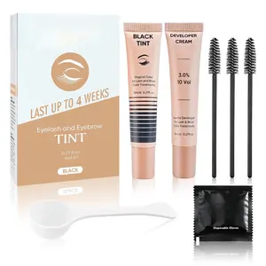 Lash Color Kit Instant Black Eyelash Color 8ml Easy to Use with Natural Results for Beginner Salon Beauty