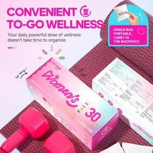 Multivitamin for Women Daily Vitamin Packs for 30 plus with D3+K2, NR1000, Probiotics & Ashwagandha | Supplement for Beauty, Stress Relief, Bone & Heart Health, Energy, Gut & Hormone Balance | 30 Day