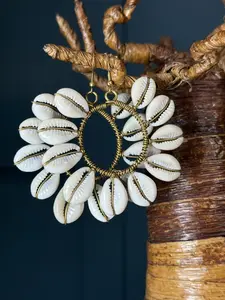 Mombasa Twin Cowrie Earrings