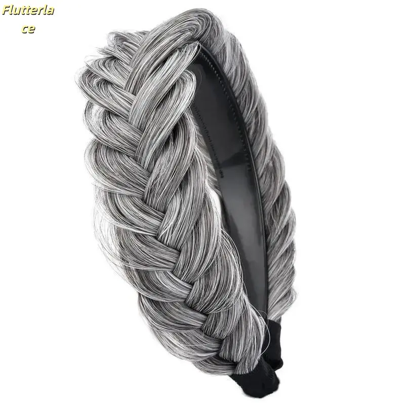 Wide Braided Headband in Sandy Gold, High Elasticity Unisex Hair Clip for Girls and Women, Stylish and Comfortable Hair Accessory, Unique Weave Design Perfect for Everyday Wear, Casual Outfits, Parties, or Sports summerwins