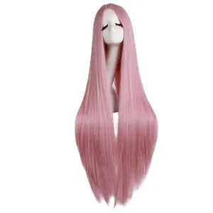 40"/100cm Soft Straight Long  Wig (Rouge )