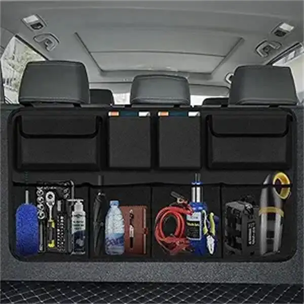 Car Trunk Organizer, Backseat Hanging Organizer with 8 Large Storage Bag Super Capacity -Trunk Organizer for SUV,Truck,Van -Your Space Saving Expert