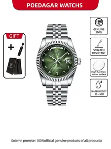 POEDAGAR versatile quartz steel strip men's watch is a casual fashion watch, fashionable, simple, and atmospheric for young men. It is a waterproof stainless steel quartz wrist watch that is the first choice for gift giving