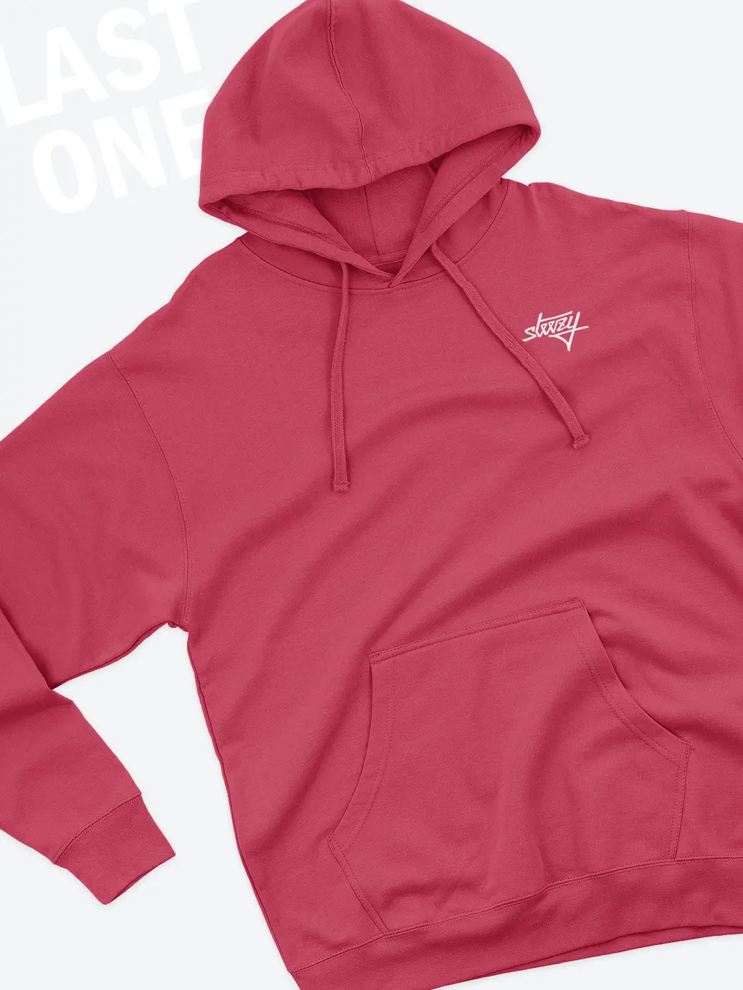Maroon Steezy Script Left Chest Hoodie (XS/S)