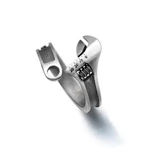 wrench ring design niche advanced opening adjustable fashion retro popular all-match ring gift