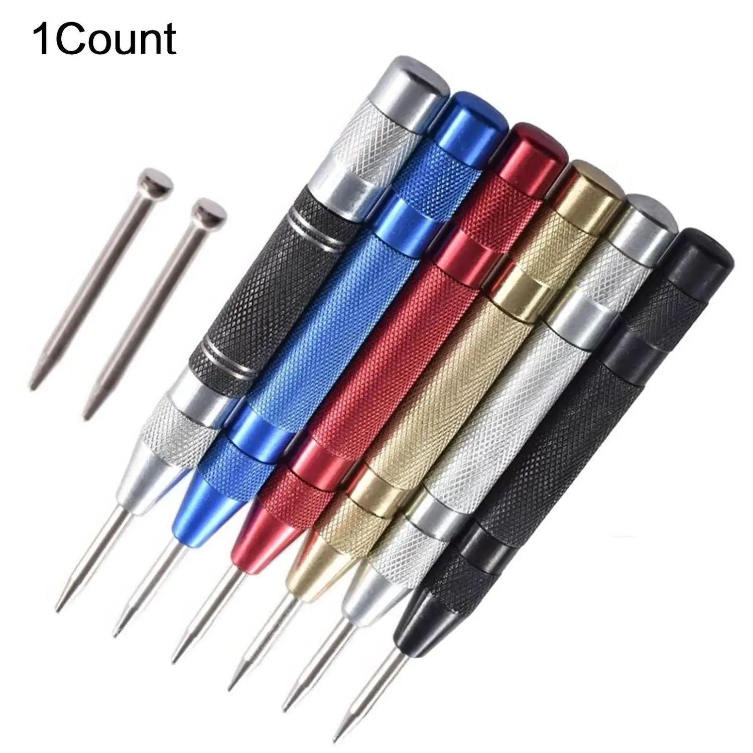 Automatic Center Punch, Multifunction High Hardness Precision Automatic Marking Punch, Emergency Safety Escape Tool, Suitable for Car Safety, DIY Proj
