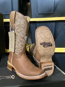 Tombstone Women's Crazy Honey Embroidered Square Toe Boot