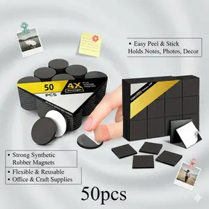 Mini Self-Stick Magnetic Points (), Strong Flexible Reusable, Ideal Office/craft Assistant, Easy Stick Photos Notes Decorations