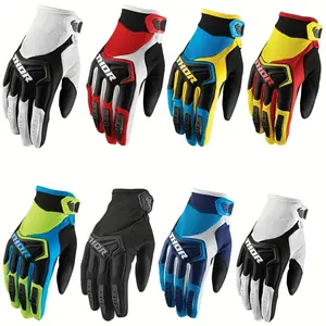 Thor Unisex Motorcycle Gloves - Breathable Synthetic Leather, Hook and Loop Closure, Available in Light Colors for Men & Women