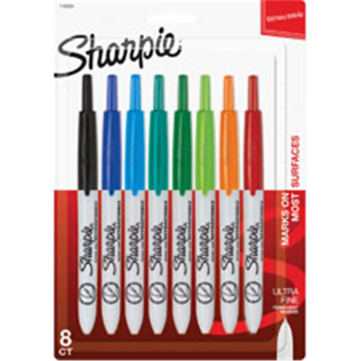 212 MAIN Retractable Permanent Marker Pen, Assorted Sharpie Markers for Office, School Stationery Supplies
