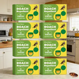 MoonSpry Roach Killer Indoor Infestation Kit, Powerful Cockroach Gel Bait & Repellent Pouches for Home, Kitchen, Dormitory & Outdoor