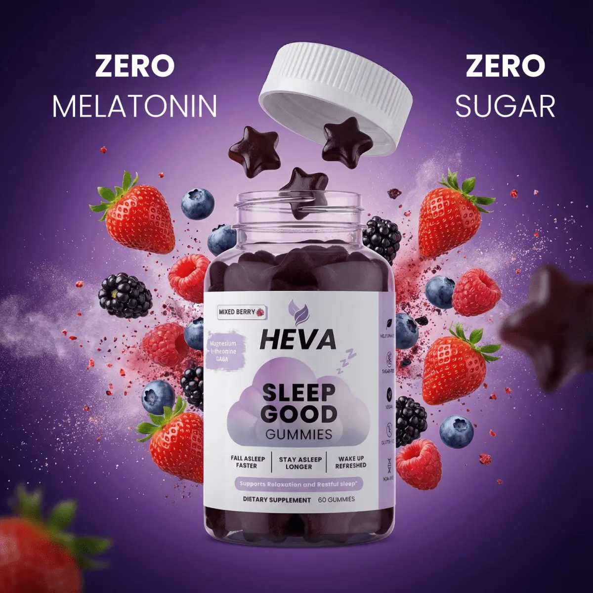 Heva™ Sleep Good Gummies - Melatonin Free and Sugar Free