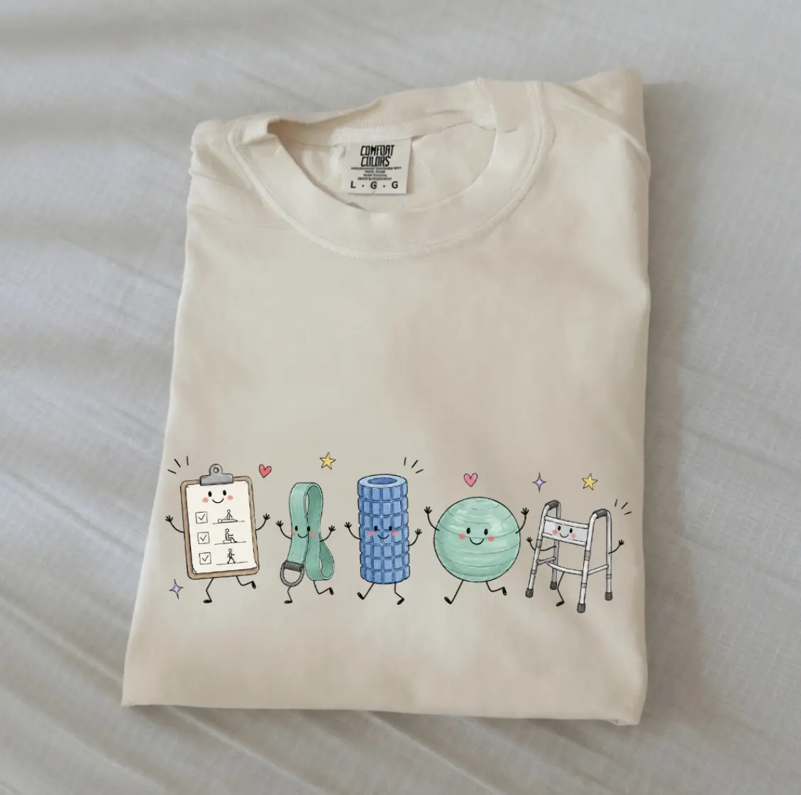 Comfort Colors Physical Therapist Shirt, Cute Occupational Therapy Tee, PTA Assistant Top, Rehab Tech Tee, Gift for Mobility Therapists