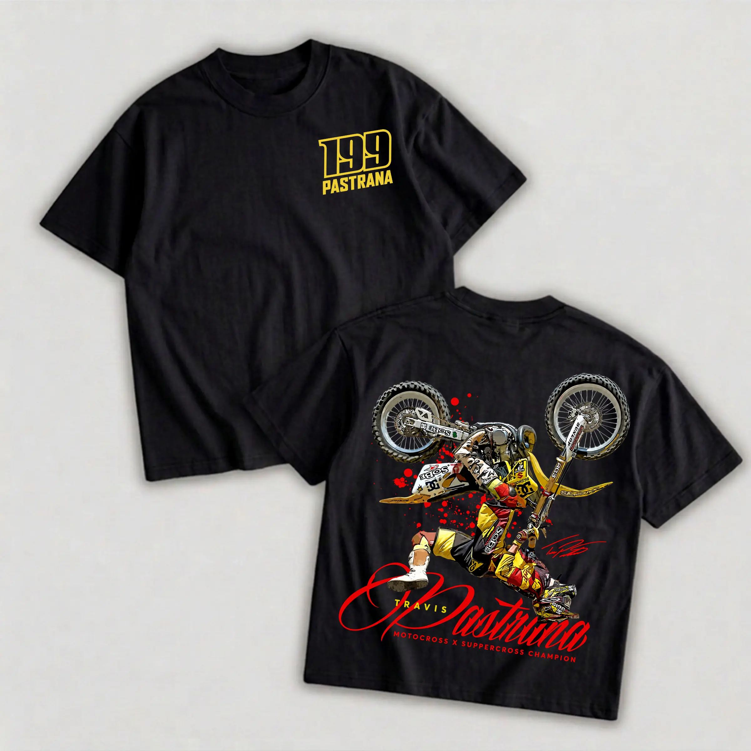 Freestyle Motocross 199 Graphic T-Shirt, Vintage Dirt Bike Stunt Tee, Extreme Sports Racing Shirt, Unisex Rider Gift
