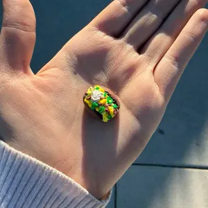 Baked potato handmade magnet