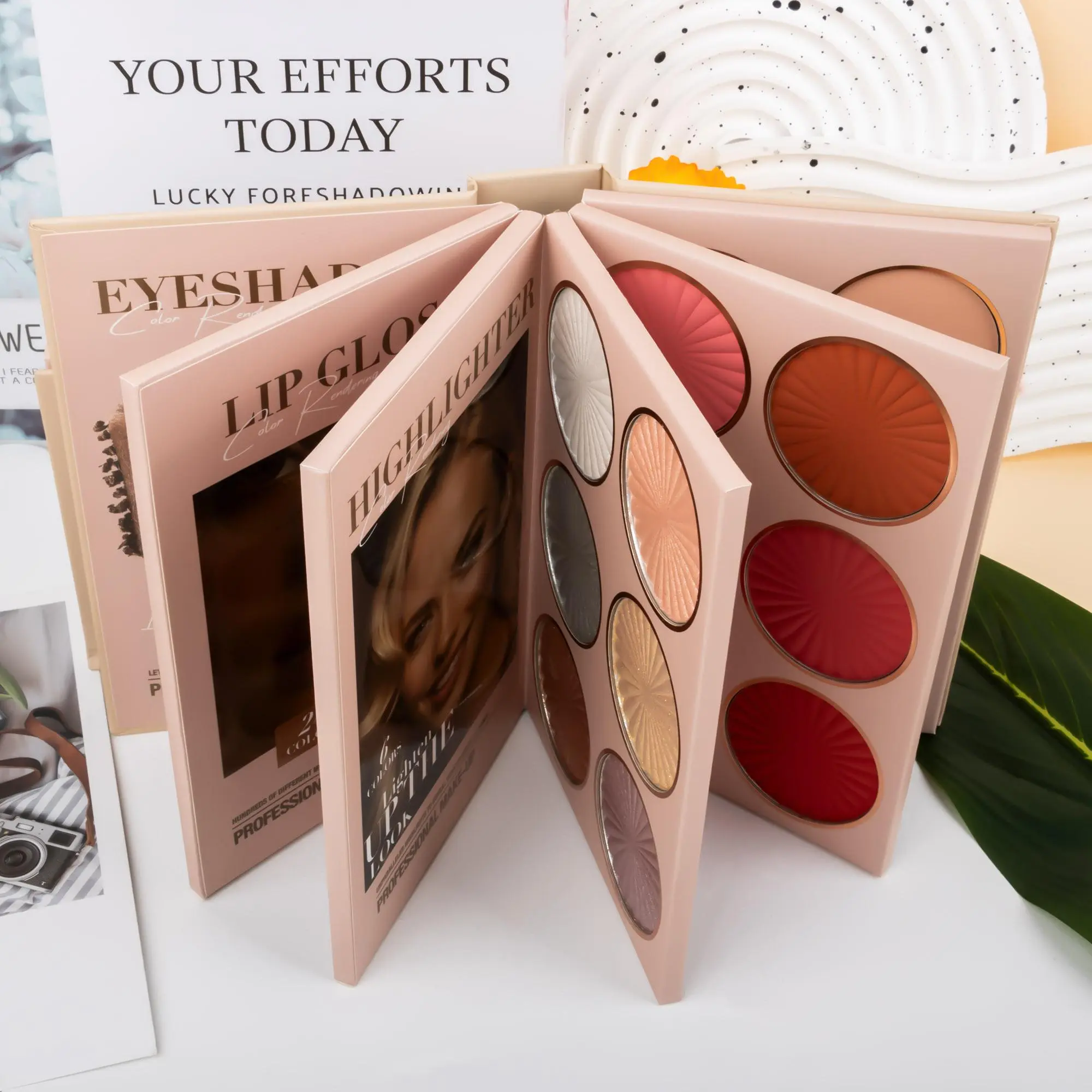 5/4-Layer Makeup Book Palette – 67 Color | Eyeshadow, Blush