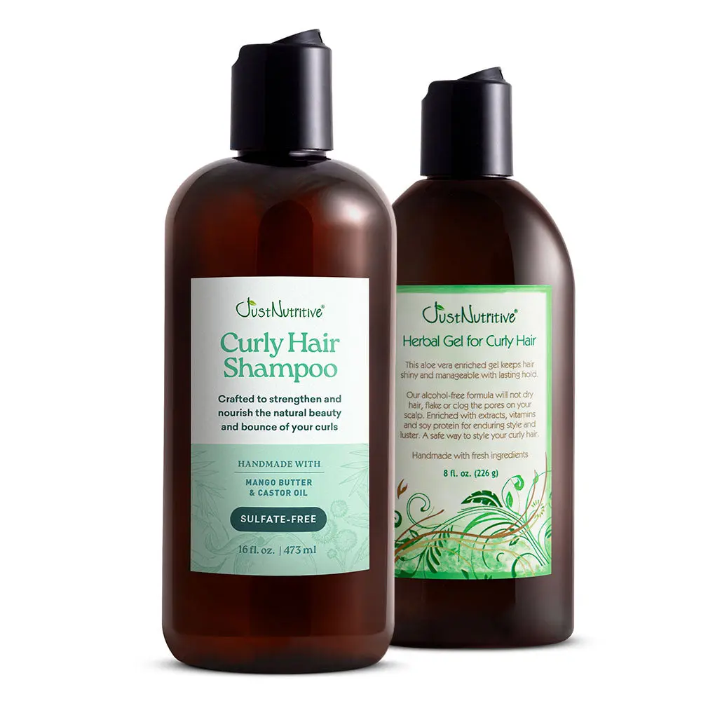 Curly Hair Shampoo & Herbal Gel for Curly Hair Duo