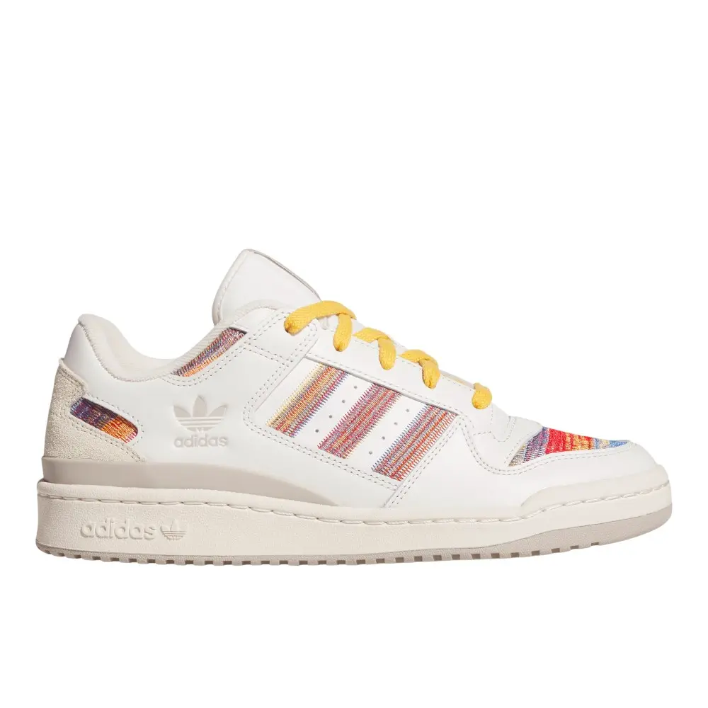 adidas Mens Forum Low Cl Sneakers Shoes Casual - White adidas Mens Forum Low Cl Sneakers Shoes Casual - White