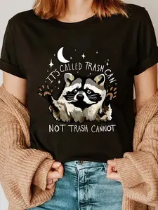 100% Cotton Unisex it's called trash can not trash cannot funny racoon T-Shirt