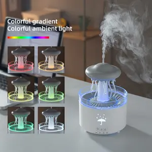 Raindrop Aroma Diffuser Dynamic Jellyfish Humidifier, Silent Office Desktop Home Bedroom Large Capacity Mist Maker, Essential Oil Diffuser