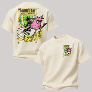 Retro Wanted Graphic Tee, Hot Tuna Edgy Surf Aesthetic, Classic Surf Graphic, Top Tier Graphic Shirt for 2026, Gifts for Husband, for Dad, Streetwear, Casual Menswear Shortsleeve Crewneck