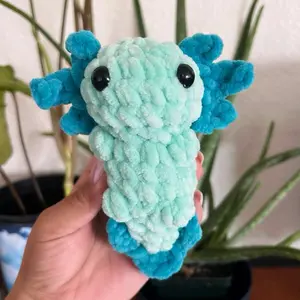 Crochet axolotl