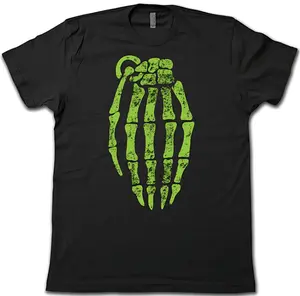 Jesse Pinkman Neon Skeleton Grenade Tshirt, Y2k Fashion Tshirt, Emo Tshirt, Graphic Tee - Adventure Ready - S to 5XL Sizes - Men's and Women's Choices