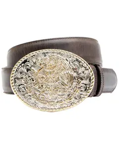 Cody James Men's Two-Tone Mexican Eagle Buckle Belt - Cjasu21bt6
