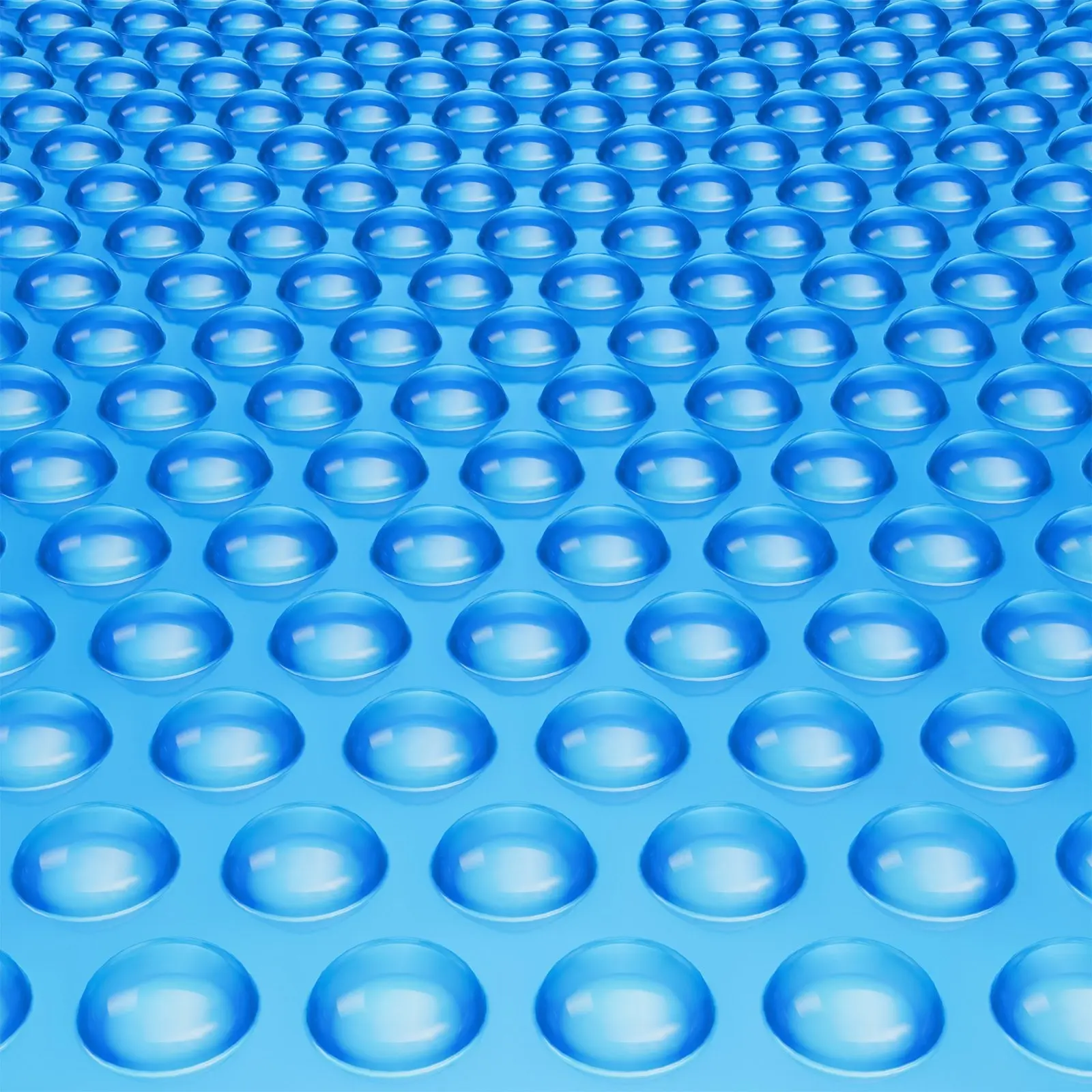 Solar Pool Cover Blanket 32 X 16 Ft Rectangle For Inground And Above Ground Pools, 16 Mil Thick, Thermal Insulation Solar Blanket, Energy Efficient Heat Retention, UV Resistant Durable Blue