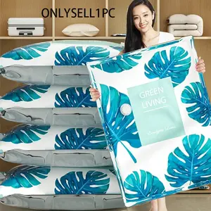 Vacuum Flat Travel Clothing Storage Bag, Clothes Compression Bag for Luggage, Space Saving Travel Organizer, 1 Pack