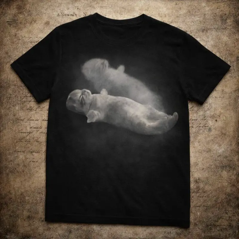 Ghost Cat T-Shirt, Cat Lover, Animal Tee, Gifts Shirt, Unisex Vintage Graphic Tees Gothic Grunge Y2k Emo Scene Amity Affliction Style Clothes Men Women Streetwear