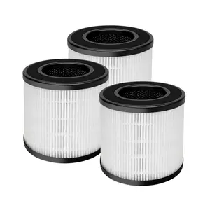 Nispira PU-P05/AC201B Replacement Filter Compatible with FULMINARE PU-P05 and Purivortex AC201B Air Clean Purifier 3-in-1 True HEPA Activated Carbon