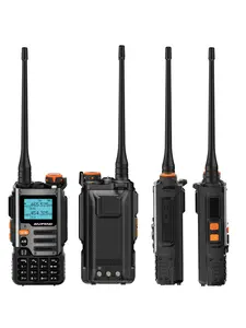 BAOFENG K68 Tri-band (Upgrade of UV-5R) Handheld Walkie Talkie Radio, Portable 2Way Ham Radio Long Range, UHF/VHF/NOAA/FM/Air Mutil Band 999CH Receiver, Durability Emergency Electronic Gadgets Audio Products ,Digital Black