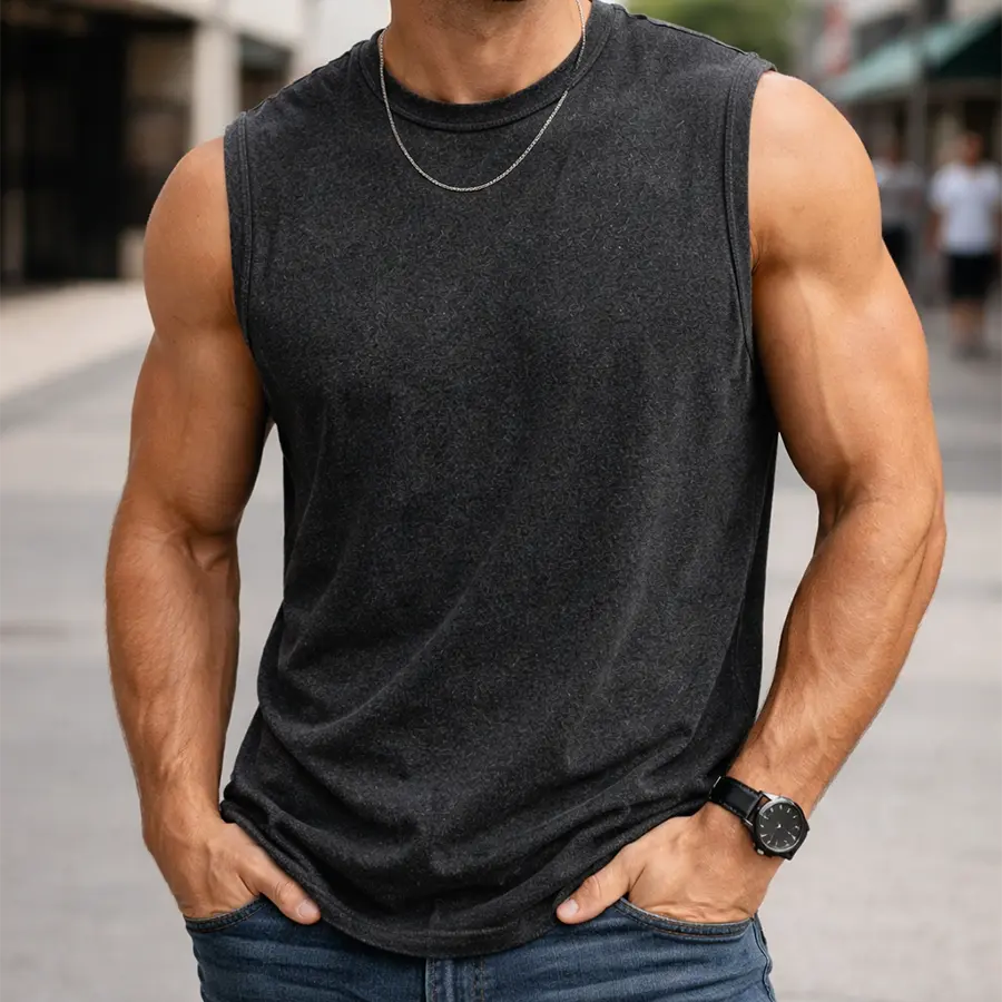 1/4 Pack Men's Oversized Tshirts Sports Vintage Heavy Cotton Tshirt Washed Loose Fit Athletic Tee Sleeveless Vest 1/4 Pack Men's Oversized Tshirts Sports Vintage Heavy Cotton Tshirt Washed Loose Fit Athletic Tee Sleeveless Vest