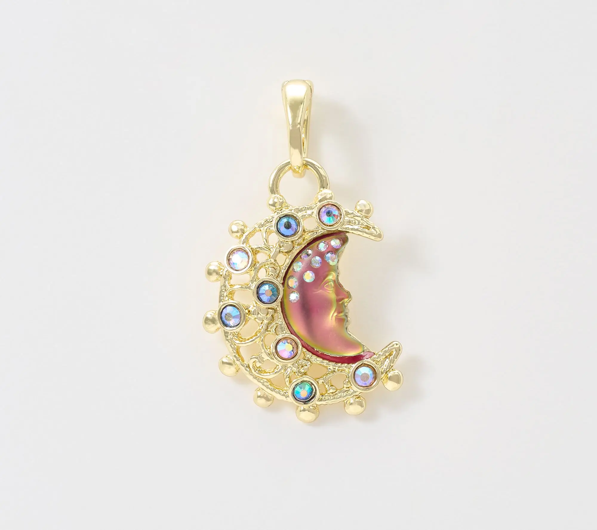 Kirks Folly Mystic Victorian Goddess Moon Shadow Charm