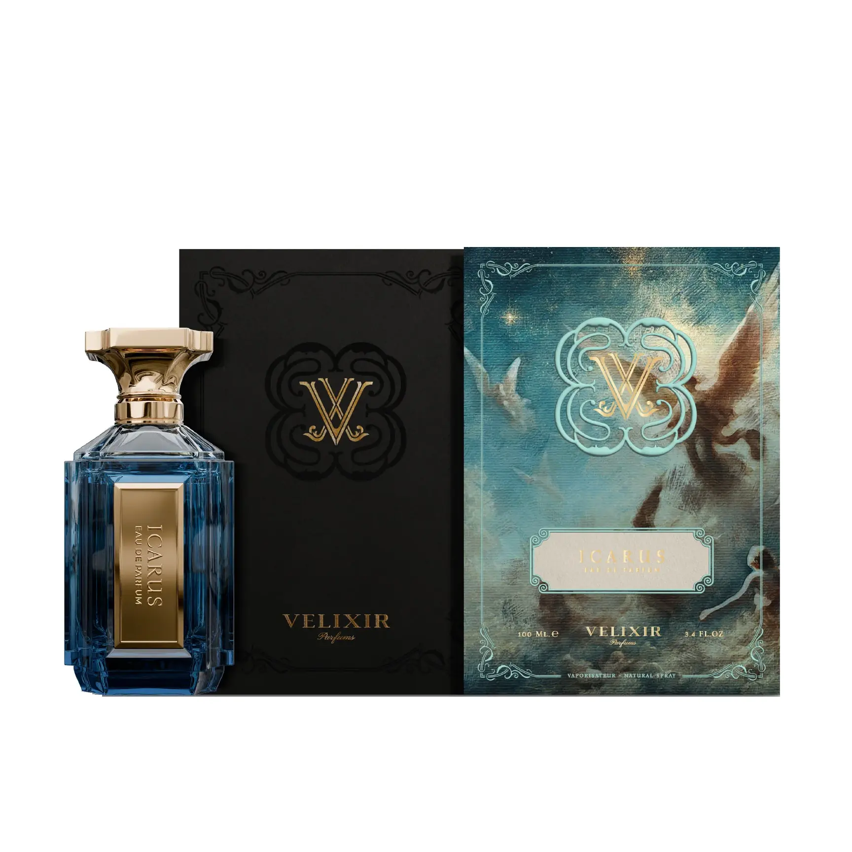 Velixir Icarus for Unisex Eau de Parfum Spray, 3.4 Ounce