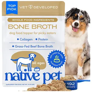Bone Broth Powder for Dogs & Cats – Tasty Meal Topper Made with Real Beef