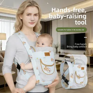 Baby Carrier Backpack, Lightweight Infant Carrier, Newborn Sling Carriers, Adjustable Lightweight Waist Belt, Cross Back Support, Portable for Travel, Front and Back Carry Options, Hands Free Carrier