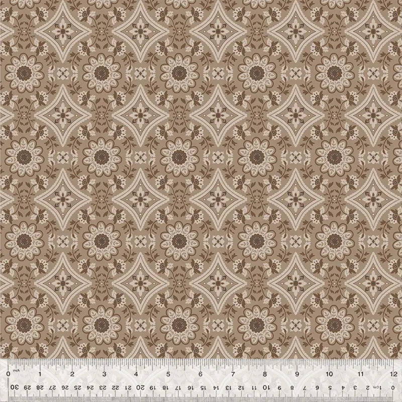Fabric Windham Greige Garden Tile Dwell by the Quarter Yard 54741-2