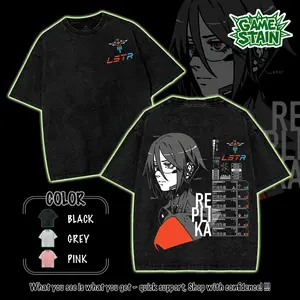 SIGNALIS v3 Game Acid Washed Sweater, Tshirt, 2 sided Printed Unisex Washed Sweater game merch Cotton Streetwear Top Black Clothes Crewneck Apparel