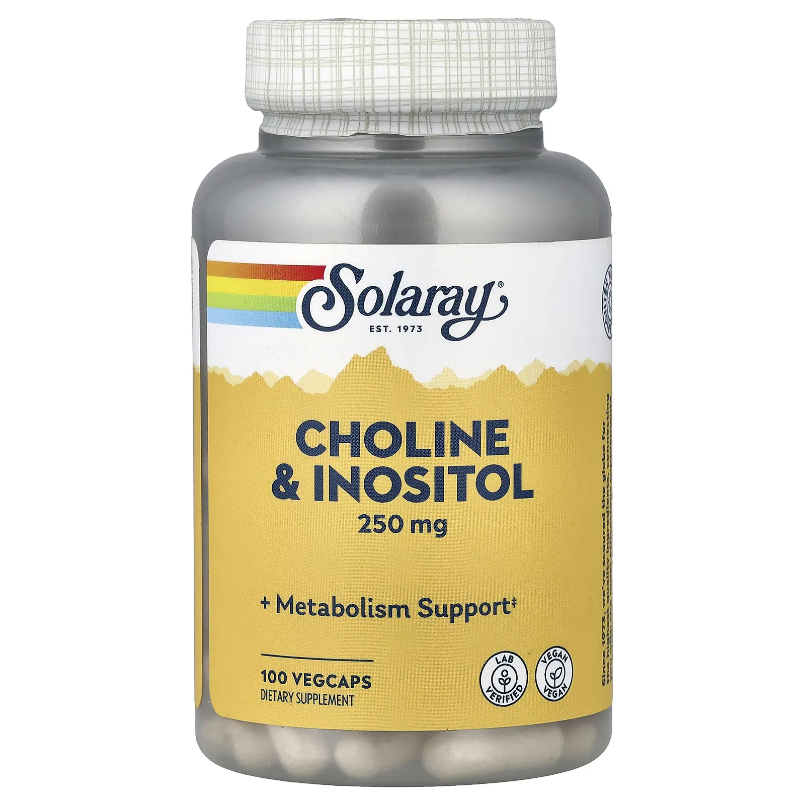 Solaray Choline & Inositol, 100 VegCaps