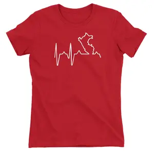 Peru Heartbeat T-Shirt for Juniors