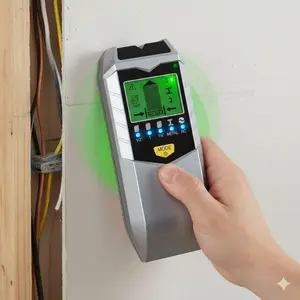Professional 5-in-1 High Precision Wall Scanner | Multi-Mode Pipe & wire Detector with Lcd display, Portable Handheld Home Tool for Hidden Wire Detection, Wall inspection, DIY renovation, Digital Measurement & construction