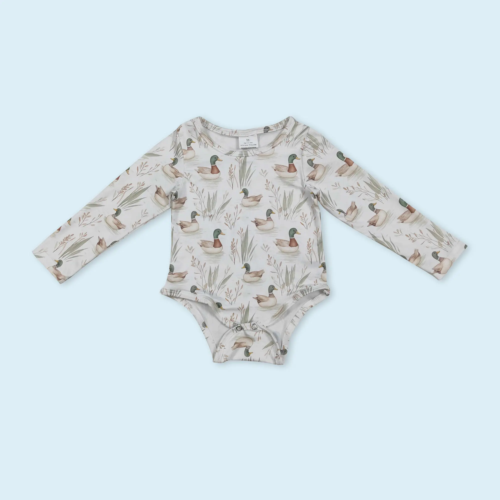Duck print hunting season baby boy romper Duck print hunting season baby boy romper