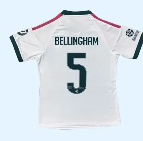 Classic White No. 5 Soccer Jersey | Lightweight Breathable Football Shirt for Men & Women