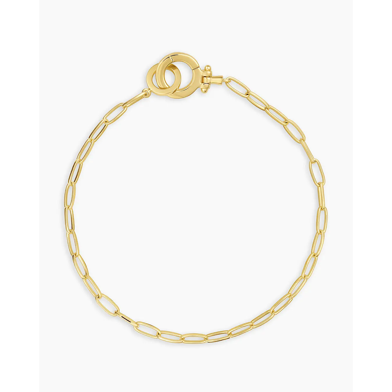 gorjana – Parker Mini Bracelet – 18K Gold-Plated Chain Link Bracelet – Timeless Jewelry for Effortless Layering