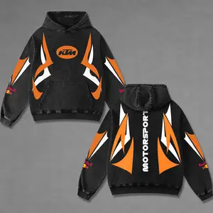 Redbull x KTM Racing Washed Hoodie Vintage Motorcycle, Motor GP Of The Americas Sportbike Graphic Merch, Acid Washed Streetwear Clothing, Unisex Dirt Bike Racing Hoodie, Vintage Motorsport Hoodie, Speed Culture Men's Wear, Designed for Biker